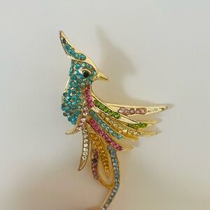 Colorful Bird Brooch